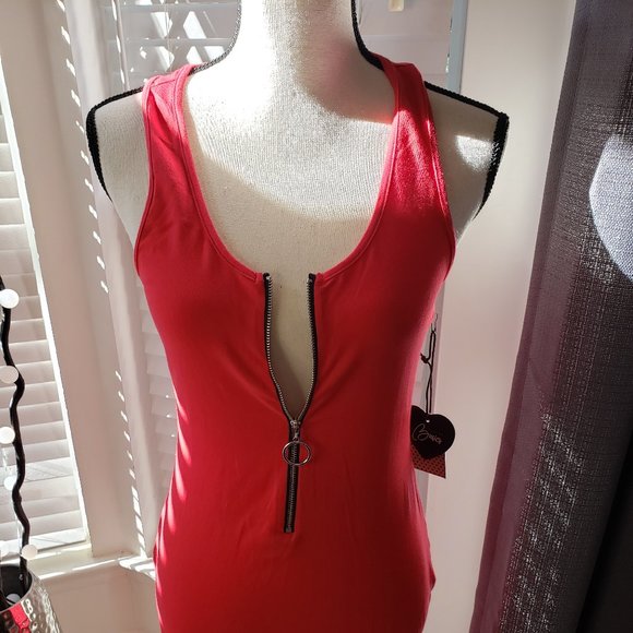 Red Racer Back Dress - Picture 3 of 7